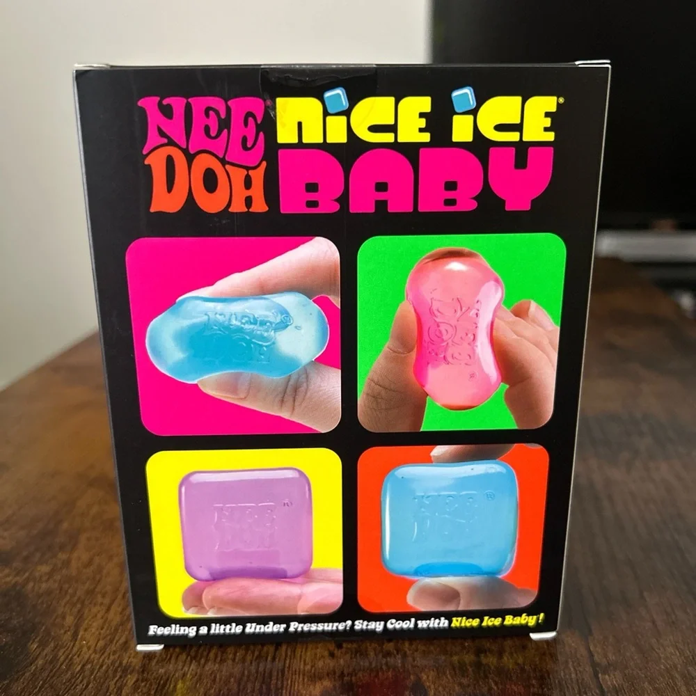NEW UNOPENED NeeDoh Nice Ice Baby 4 pack Blue Pink Purple - Picture 2 of 6